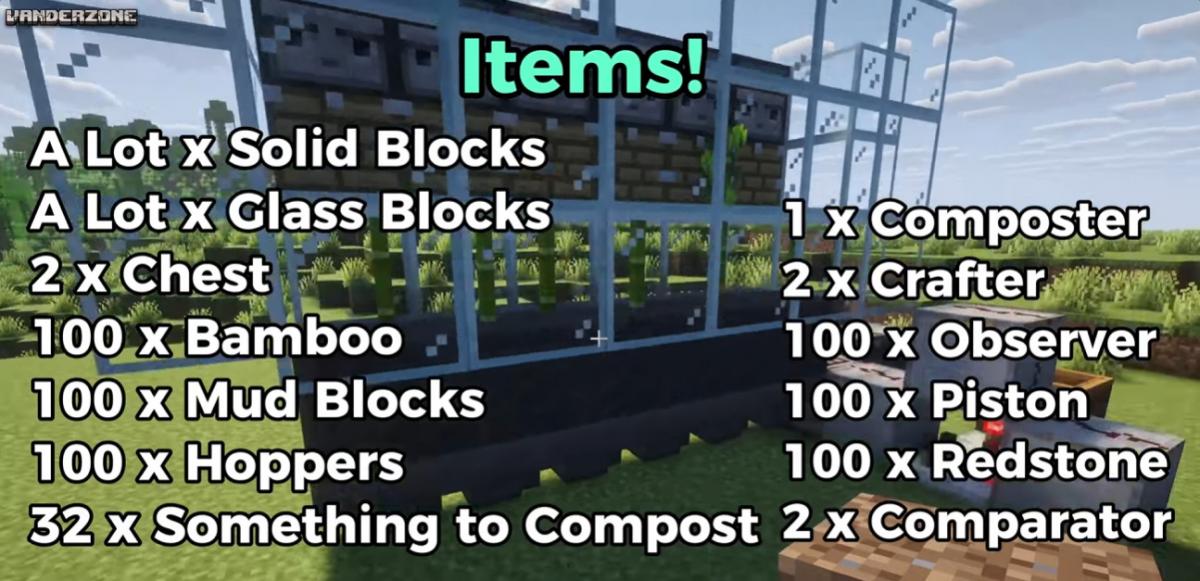 1 - Auto Stick Farm - Items