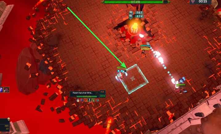 you can avoid these areas on the floor to dodge the stun attack